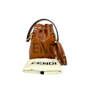 Fendi Tresor Brown Mini Bucket Bag